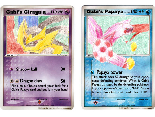 Gabi Empy: Papaya a Giragaia-Fakecards